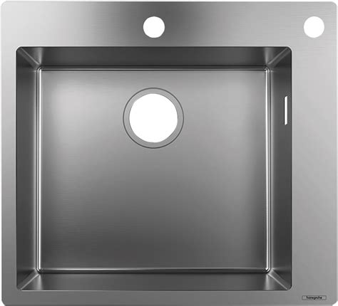 hansgrohe Sinks: S71, S718-F450 Built-in sink 450 with drainboard right ...