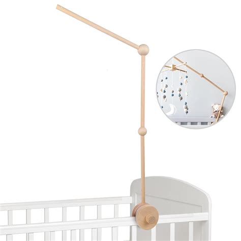 Amazon.com : Baby Crib Mobile Arm - 30 Inch Wooden Mobile Arm for Crib ...