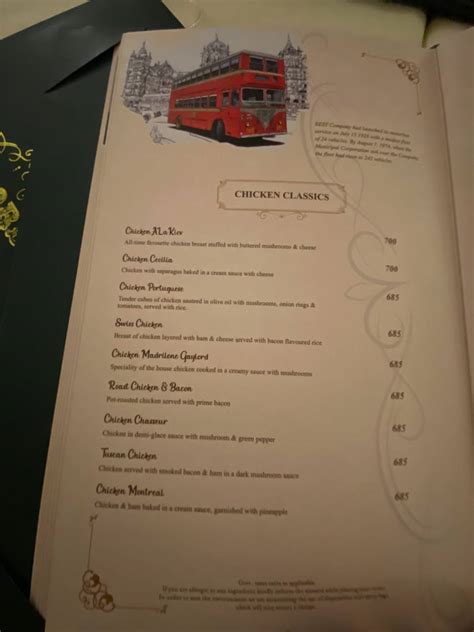 Menu at Gaylord Restaurant, Mumbai