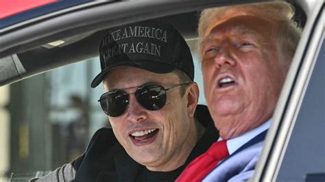 Trump checks out Teslas at White House as Elon Musk's auto company ...