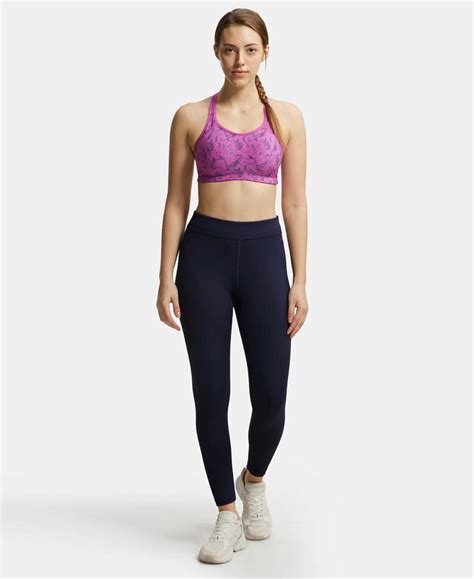 Buy Microfiber Elastane Performance Leggings with Elasticated Waistband ...