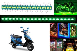 SHOP4U Green LED Module Waterproof Lights for TVS Scooty PEP Plus Back ...