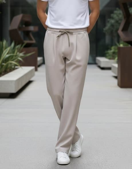 Buy Light Grey Trousers & Pants for Men by Shein Online | sheinindia.in