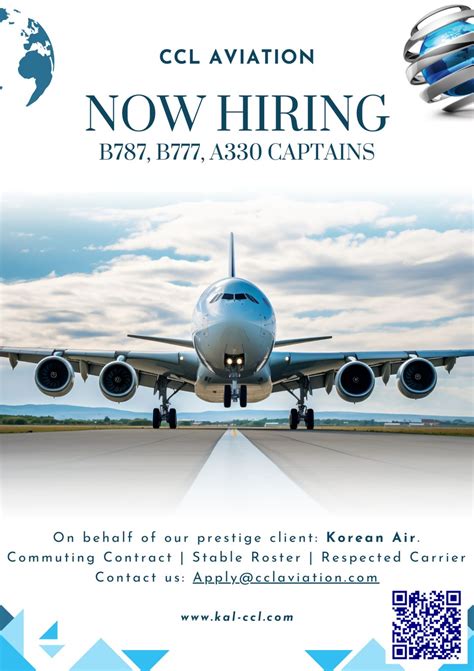 Looking to make a change in 2026? Our prestige client: Korean Air, are seeking experienced B777 ...