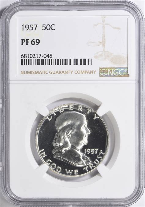 1957 Franklin Half Dollar NGC Proof-69 (Item 1734218 ...