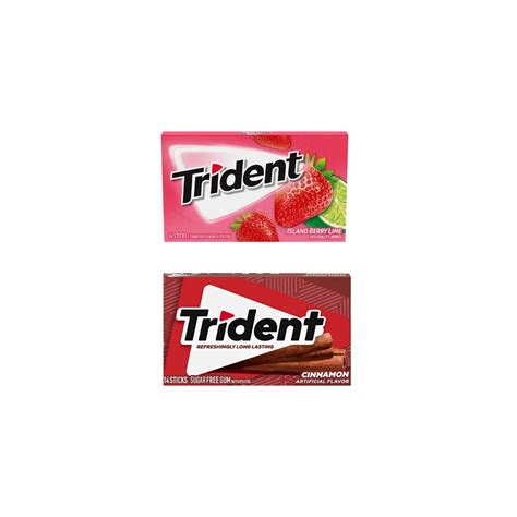 Trident Sugar-Free Gum Combo: Cinnamon & Island Berry Lime 14 Sticks