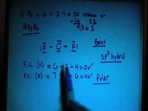 Oxygen Difluoride OF2 Lewis Dot Structure - YouTube