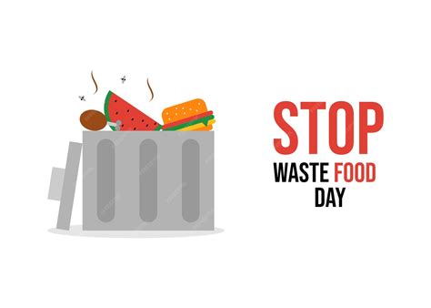 Premium Vector | Stop waste food day