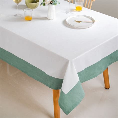 Ventosa Cotton Tablecloth For 6 Seater In Teal 200x150cm Online ...