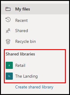 Image result for View Shared Libraries One Drive App