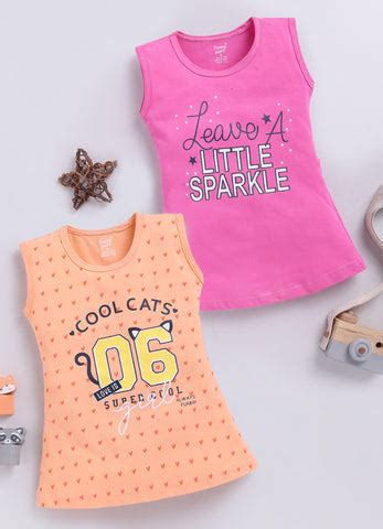 Cotton Pack Of 2 Sleeveless Frocks || Shop for Girls Summer Dresses ...