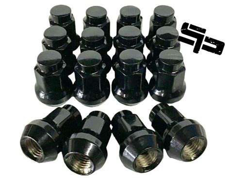 16 Pack 3/8”-24 Tapered Lug Nuts Black Polaris Ranger 700 Rzr 900xp 800 ...