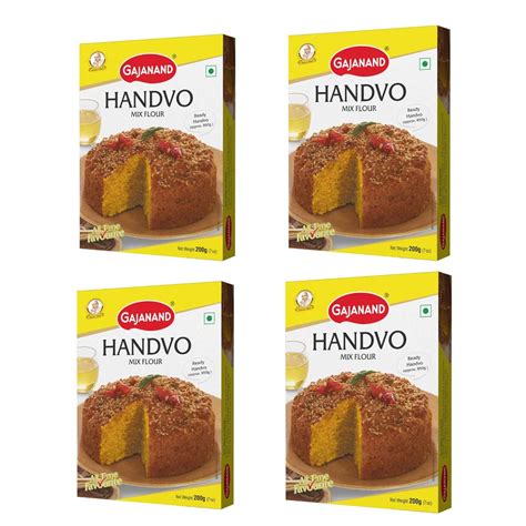 GAJANAND Handvo Mix Flour, 400gm (Pack of 4) / Instant Handva Mix ...