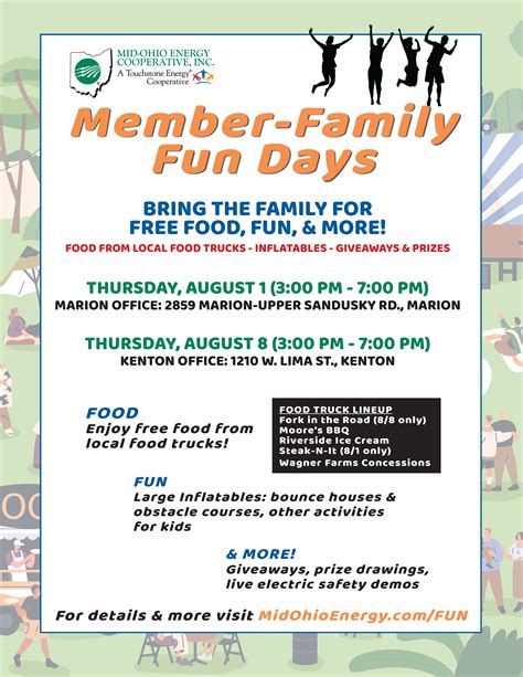 Member-Family Fun Day - August 8 | Mid-Ohio Energy Cooperative