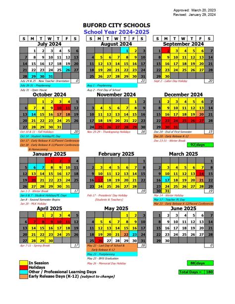 Buford City Schools Calendar 2025-2026 [District School]