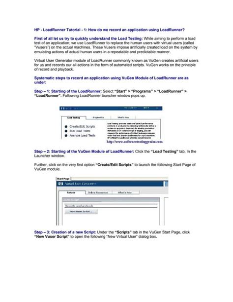 Image result for Load Runner Recording Options