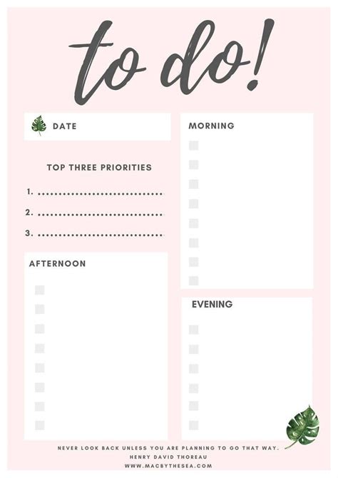 Daily To Do List Templates - Download PDF