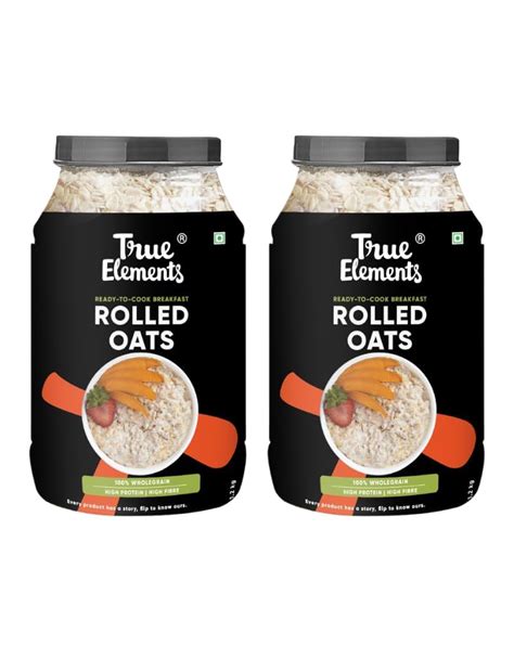 True Elements 100% Rolled Oats - Weight Management | Diet Food | Gluten ...