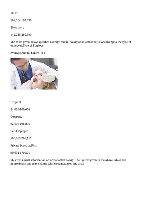 Orthodontist Salary | PDF