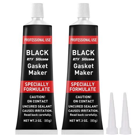 170g RTV Silicone Gasket Maker, Black High Temp Silicone Resist Oil ...