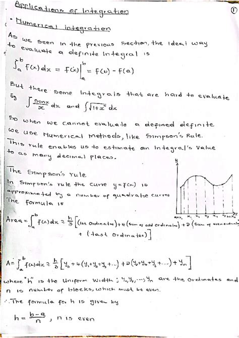 Applications of Integration 1: Numerical Methods for Definite Integrals ...