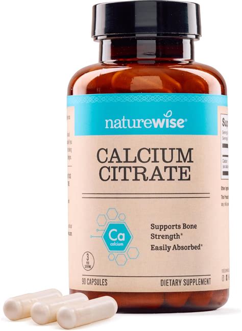 Amazon.com: NatureWise Calcium Citrate 500mg Capsules - Supplement for ...