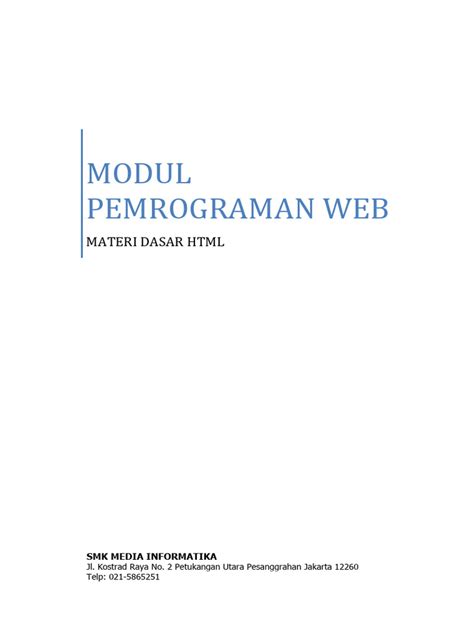 Image result for Modul HTML PDF