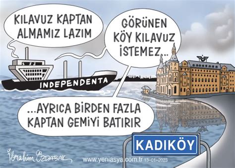Tek kaptan | İbrahim Özdabak Karikatürleri