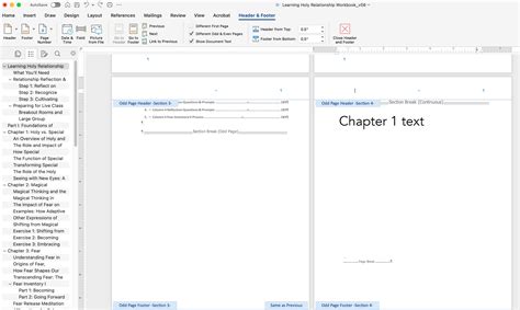 Image result for Continuous Section Break Word
