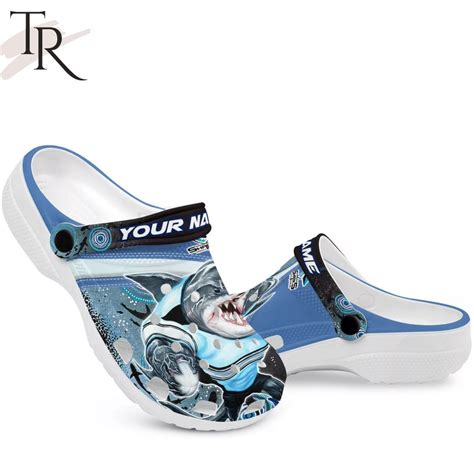Cronulla Sutherland Sharks Personalized Name 3D Crocs Gift For Nrl Fan ...