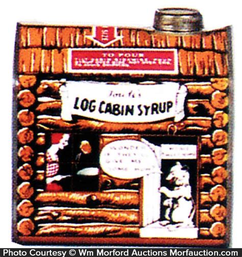 Towle's Log Cabin Syrup Tin • Antique Advertising