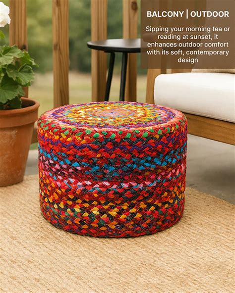 Buy Jute Pouffe & Jute Ottoman - Sitting Stool – Habere India