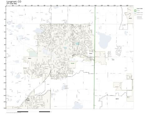 ZIP Code Wall Map of Longmont, CO ZIP Code Map Not Laminated: Amazon ...
