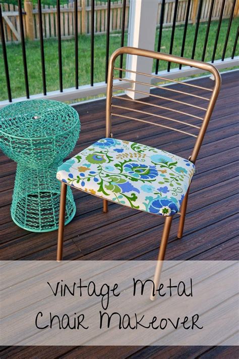 Vintage Metal Chair Makeover | Vintage metal chairs, Metal dining chair ...