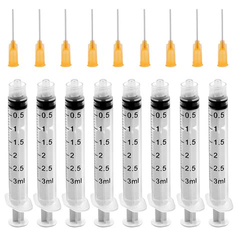 Buy 15 Pcs Syringe 3ml, Syringe With Needle, Plastic Syringe, Reusable ...