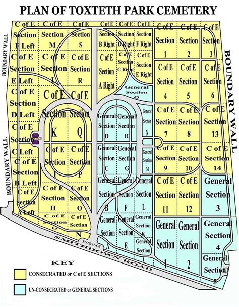 Cemetery Plot Maps/map Of Highland Memorial Park Cemetery