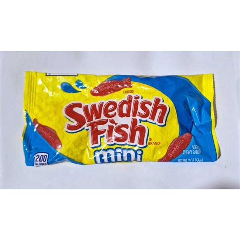 Jual permen ikan Swedish Fish Mini Soft & Chewy Candy 120gr (rijek ...