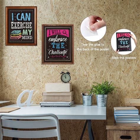 17 Pieces Growth Mindset Poster Set Bulletin Board Display Decoration ...