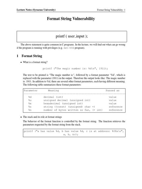 Image result for Printf Format String