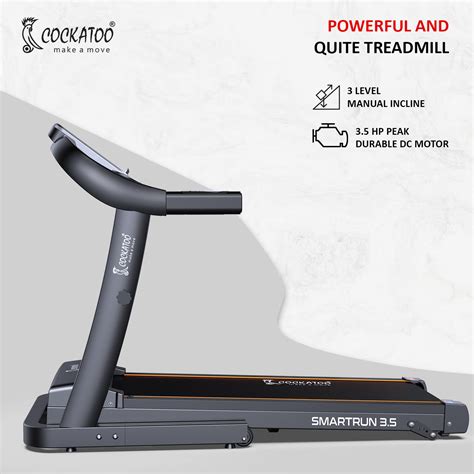 Smart Run 3.5 | 3.5HP Peak DC Motorized Treadmill | 3 Level Manual Inc