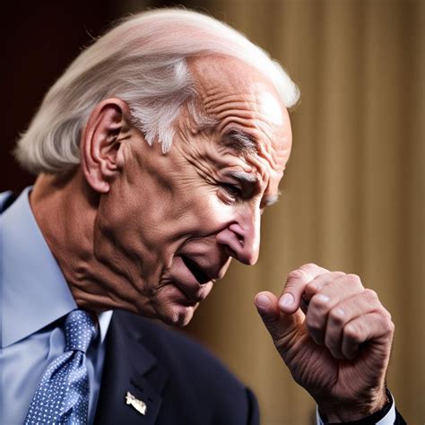 Joe Biden sniffing his finger - AI Generated Artwork - NightCafe Creator