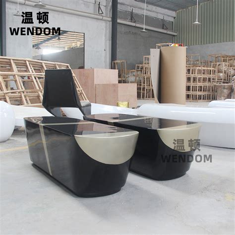 玻璃钢黑色彩绘坐凳 - 深圳市温顿艺术家具有限公司