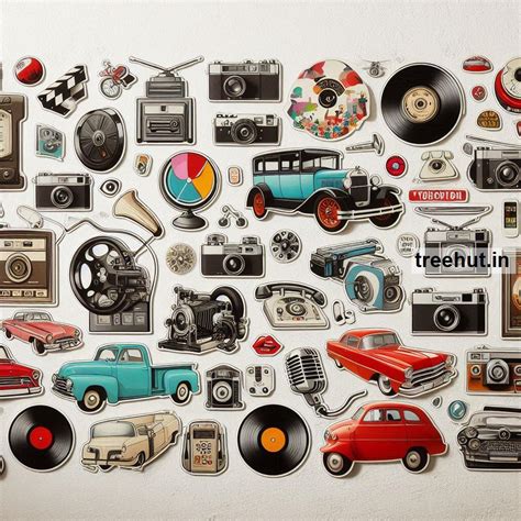 Printable Vintage Stickers and 20 Craft Activities for Kids, Adults ...