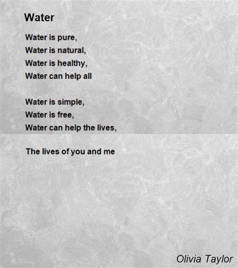 short poem on water. - Brainly.in