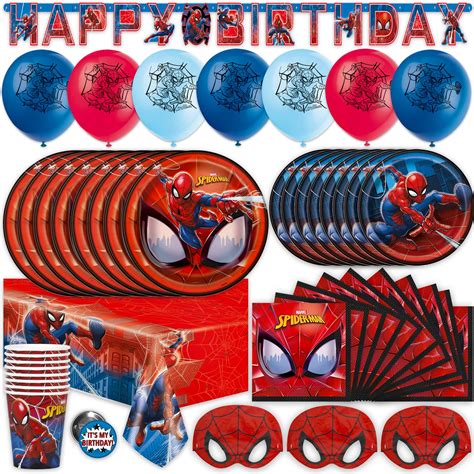 Spider Man Birthday Party Supplies Spiderman Party Supplies