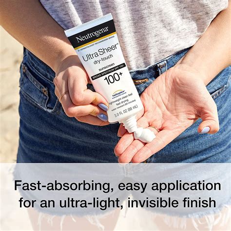Neutrogena Ultra Sheer Dry-Touch Sunscreen SPF 100+ 3 fl oz (88 ml ...