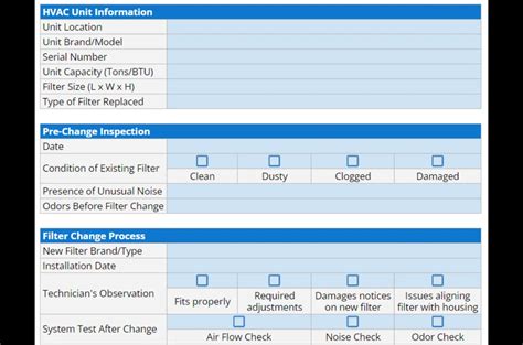 Image result for HVAC Filter Replacement Log