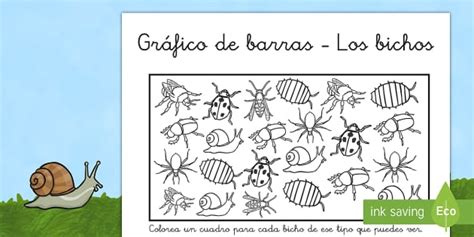 Ficha: Gráfico de barras los bichos Ficha de actividad