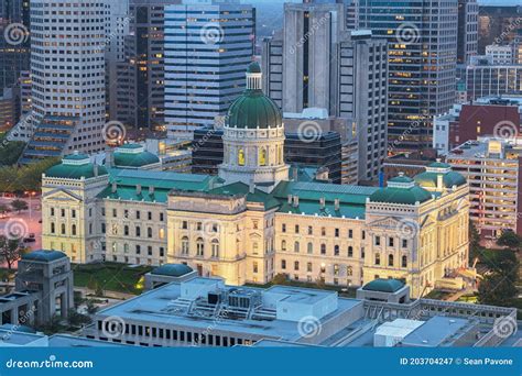 Indianapolis, Indiana, USA State Capitol Stock Image - Image of america, capital: 203704247