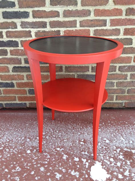 Red Round End Table With Drawer at Georgia Terrell blog